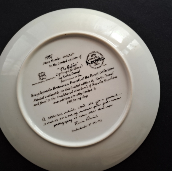 Knowles bunny plate. - Picture 2 of 2